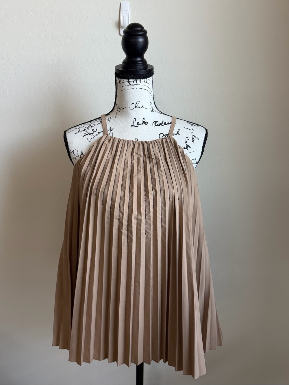 Brunello Cucinelli Beige Spaghetti Strap Top Sz. XS